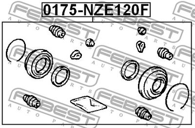 Ремкомплект суппорта тормозного FEBEST 0175NZE120F
