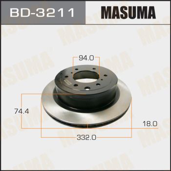 Диск тормозной Masuma BD3211