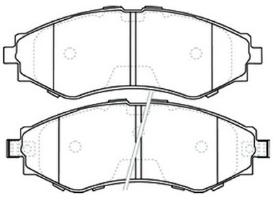 Колодки тормозные дисковые передние AKYOTO AKD0374