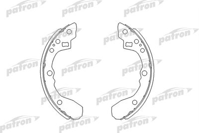 Колодки тормозные барабанные PATRON PSP210
