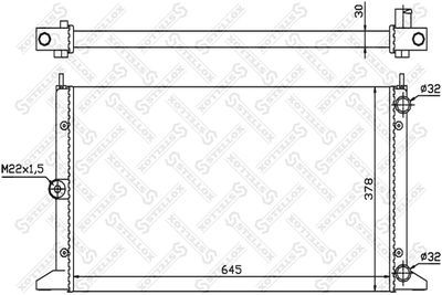 Радиатор системы охлаждения STELLOX 1025107SX