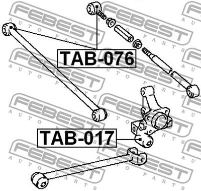 Сайлентблок заднего поперечного рычага FEBEST TAB076