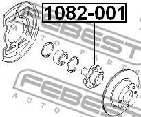 Ступица передняя FEBEST 1082001