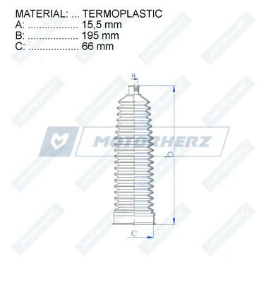 Пыльник рулевой рейки MotorHerz RDZ0467MG