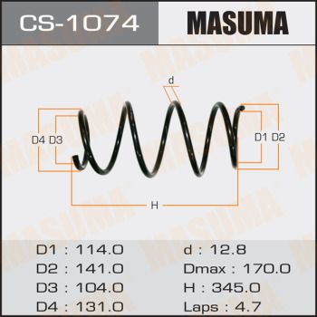 Пружина передняя Masuma CS1074