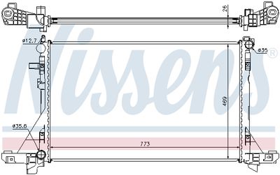 Радиатор системы охлаждения NISSENS 630733