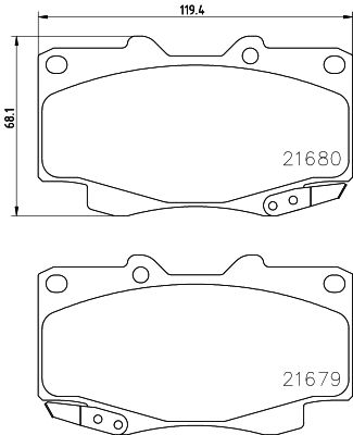 Колодки тормозные дисковые Nisshinbo NP1039SC
