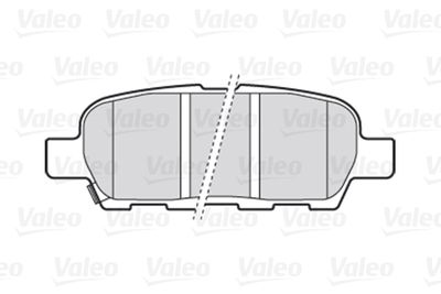 Комплект колодок для дискового тормоза VALEO 301009