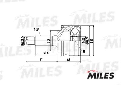 ШРУС наружный Miles GA20422