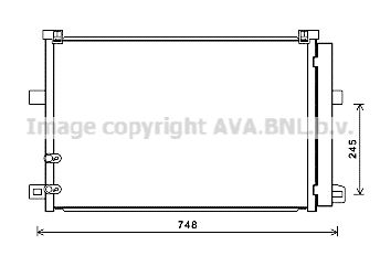 Радиатор кондиционера с осушителем AVA VN5369D