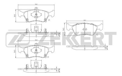 Колодки тормозные дисковые передние Zekkert BS2692