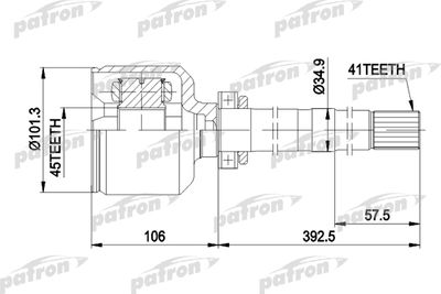 ШРУС внутренний правый PATRON PCV5012