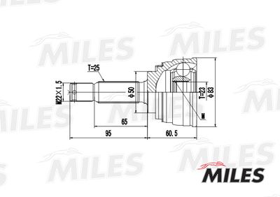 ШРУС наружный Miles GA20265