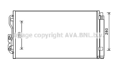 Радиатор кондиционера с осушителем AVA BWA5434D
