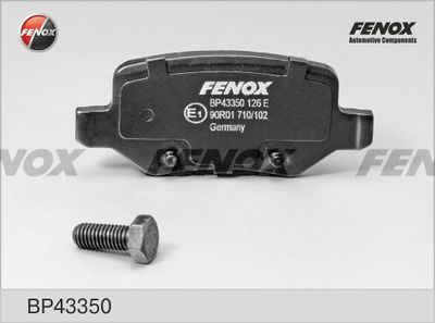 Колодки тормозные задние FENOX BP43350