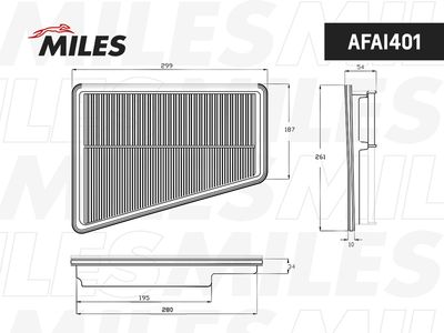 Фильтр воздушный Miles AFAI401