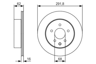Диск тормозной BOSCH 0986479S31
