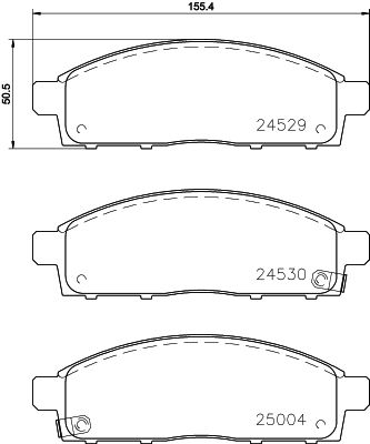 Колодки тормозные дисковые Nisshinbo NP3016SC