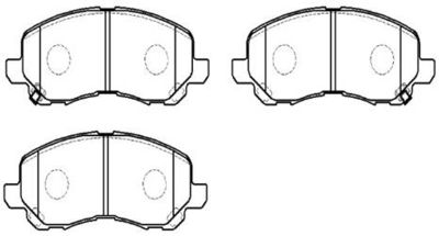 Колодки тормозные дисковые передние HSB HP5158