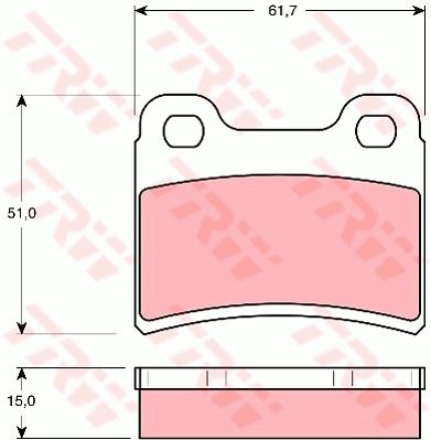 Колодки тормозные дисковые TRW GDB1124