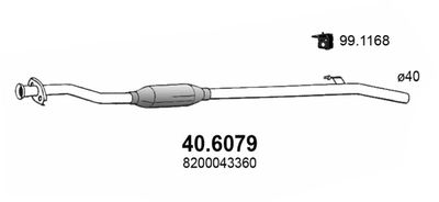 Глушитель средняя часть ASSO 406079
