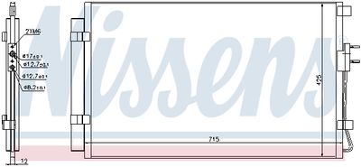 Радиатор кондиционера NISSENS 940392