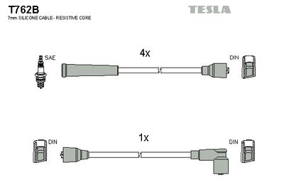 Провода зажигания TESLA T762B
