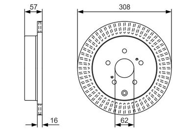 Диск тормозной BOSCH 0986479T16