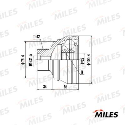 ШРУС наружный Miles GA20032