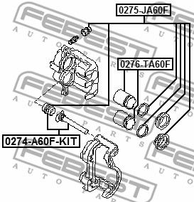 Ремкомплект тормозного суппорта MasterKit 77A3942