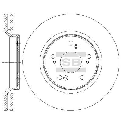 Диск тормозной передний SANGSIN SD4120