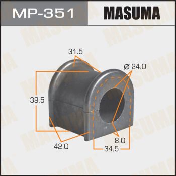 Втулка стабилизатора заднего Masuma MP351