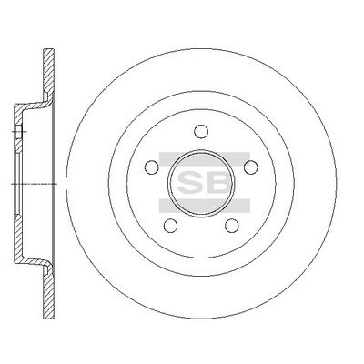 Диск тормозной задний SANGSIN SD5309