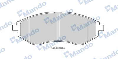 Колодки тормозные передние Mando MBF015186