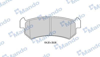 Колодки тормозные дисковые Mando MBF015929
