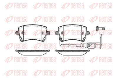 Колодки тормозные задние REMSA 089711