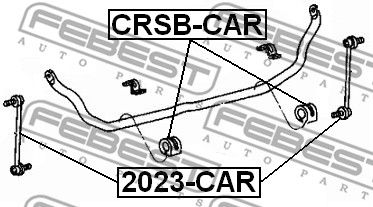 Тяга стабилизатора переднего FEBEST 2023CAR