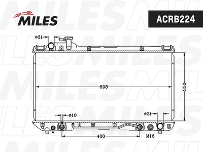 Радиатор Miles ACRB224