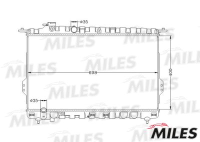 Радиатор Miles ACRB073