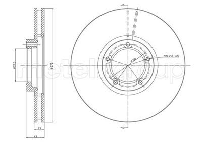 Диск тормозной METELLI 230458
