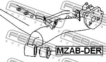 Сайлентблок задней балки FEBEST MZABDER