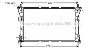 Радиатор системы охлаждения AVA FD2318