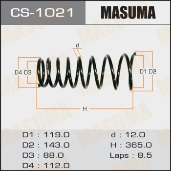 Пружина подвески Masuma CS1021