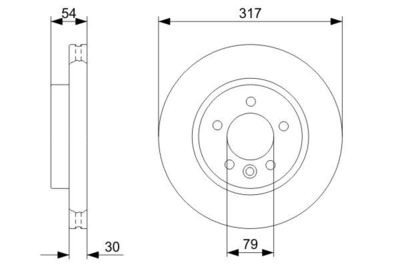 Диск тормозной передний BOSCH 0986479287