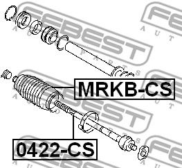 Пыльник рулевой рейки FEBEST MRKBCS