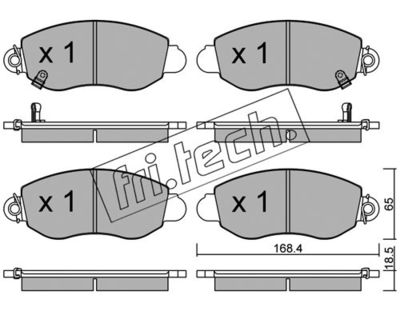 Комплект колодок для дискового тормоза TRUSTING 3290