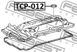 Кольцо уплотнительное свечного колодца FEBEST TCP012