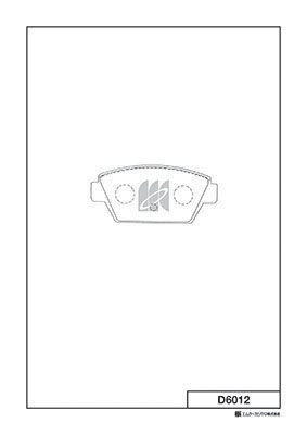 Колодки тормозные дисковые MK KASHIYAMA D6012