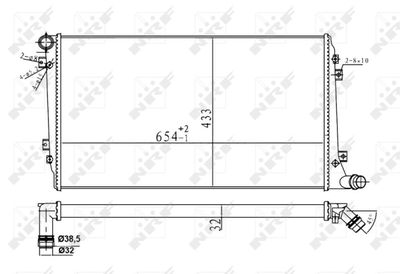 Радиатор системы охлаждения NRF 53814A