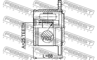 ШРУС FEBEST 0411V43RH